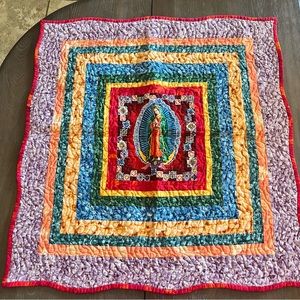 Our Lady of Guadalupe Wall Hanging , Virgen de Guadalupe, Our Lady Quilt
